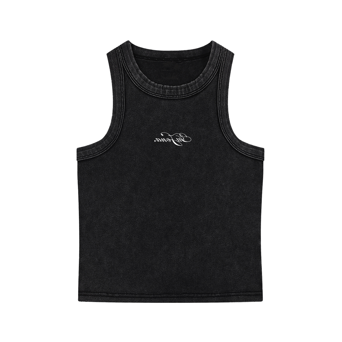 Womens Cursive Tank "TWO"