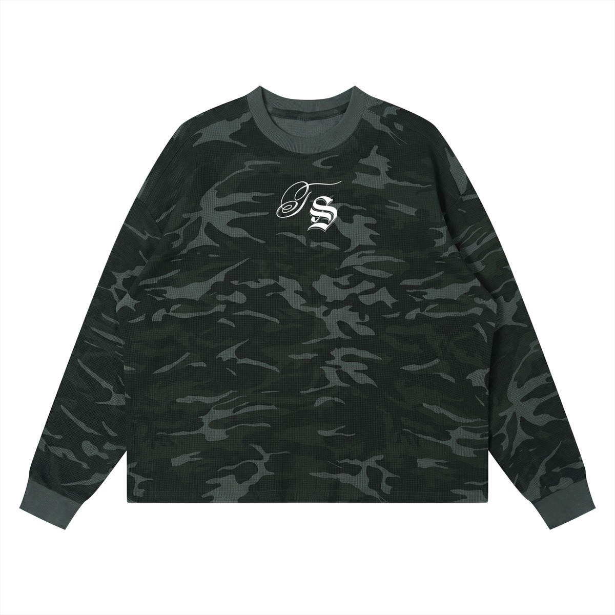 Black Camo Project 01 Long Sleeve  "TWO TEC"