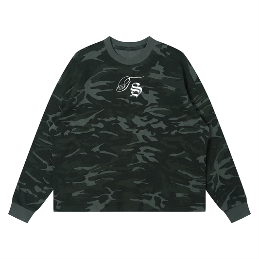 Black Camo Project 01 Long Sleeve  "TWO TEC"